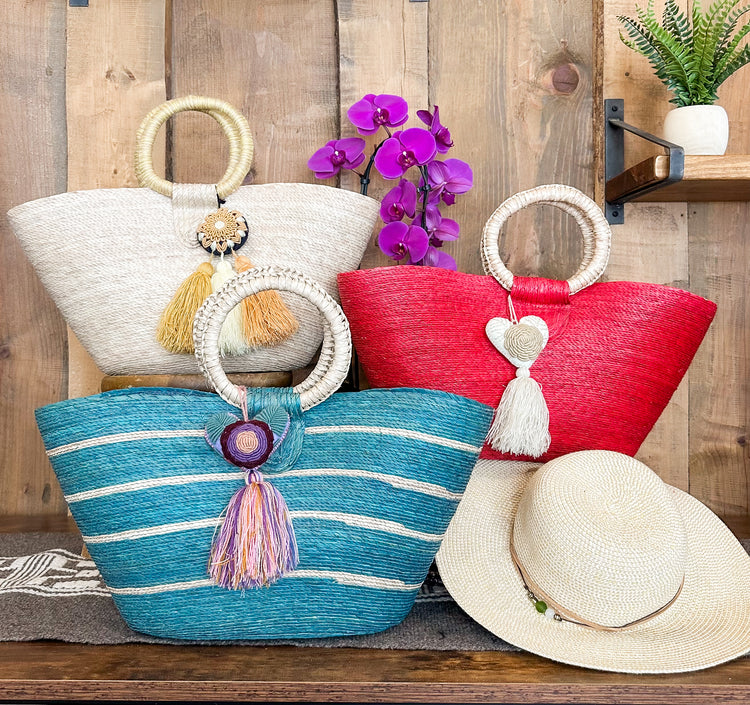 Woven Palm Bags & Baskets