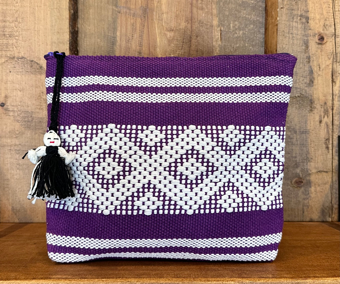 Ethnic Woven Large Cosmetic Bag