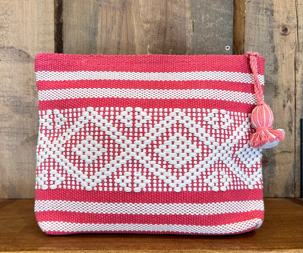 Ethnic Woven Large Cosmetic Bag