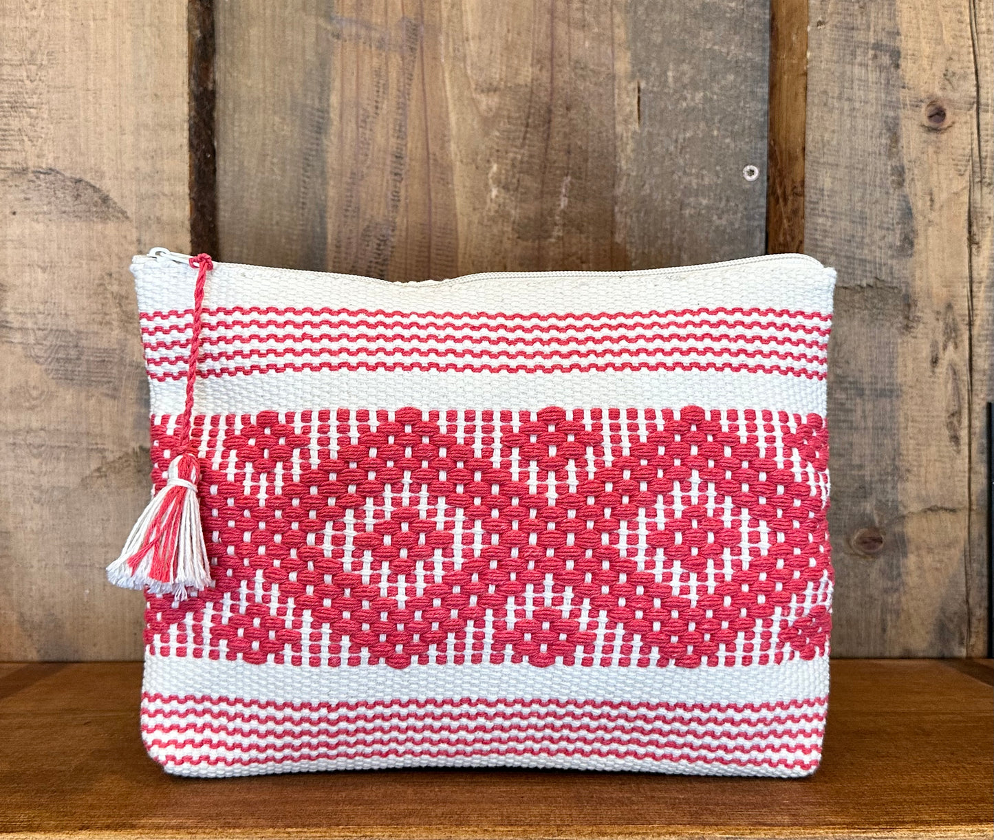 Ethnic Woven Large Cosmetic Bag