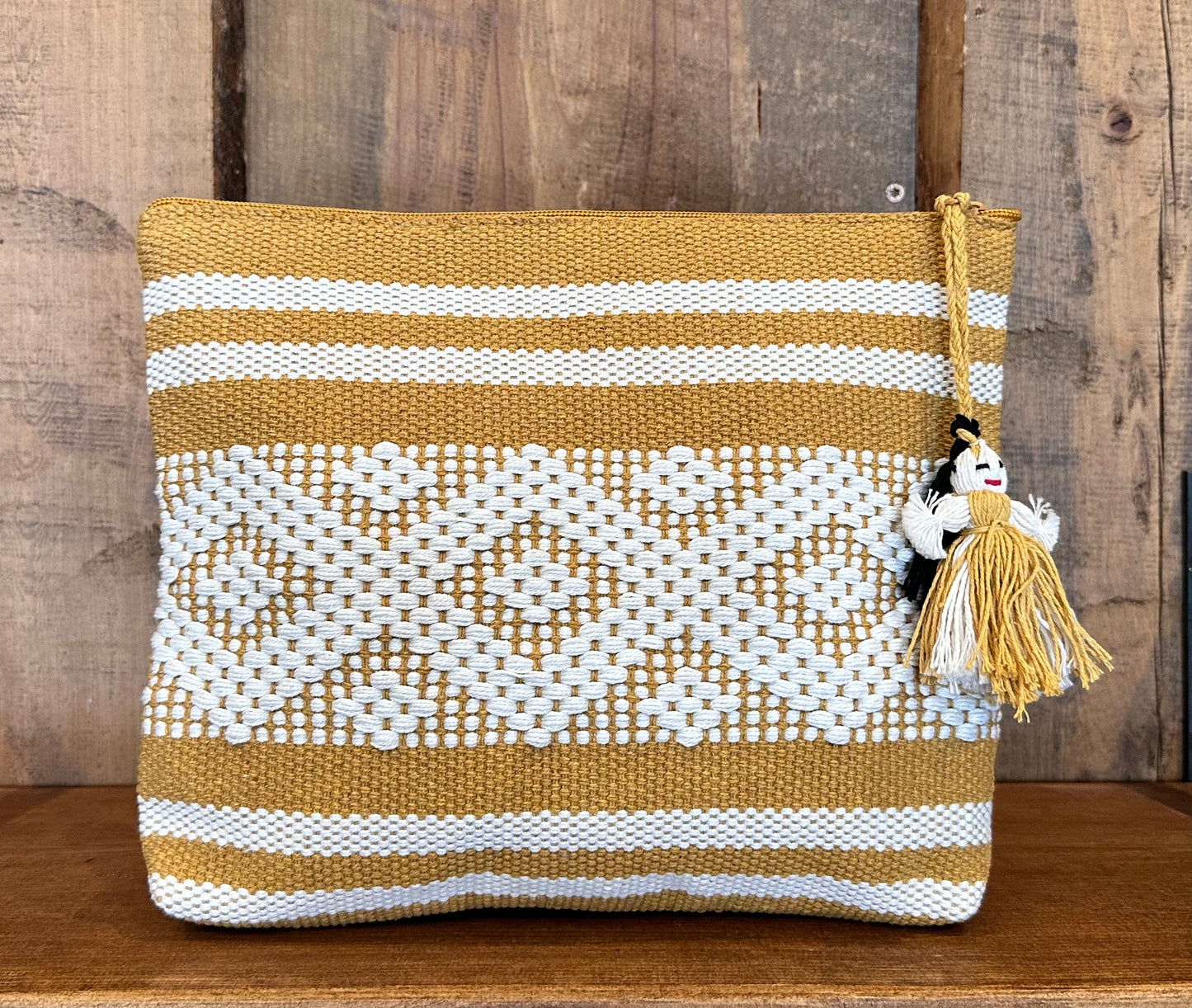 Ethnic Woven Large Cosmetic Bag