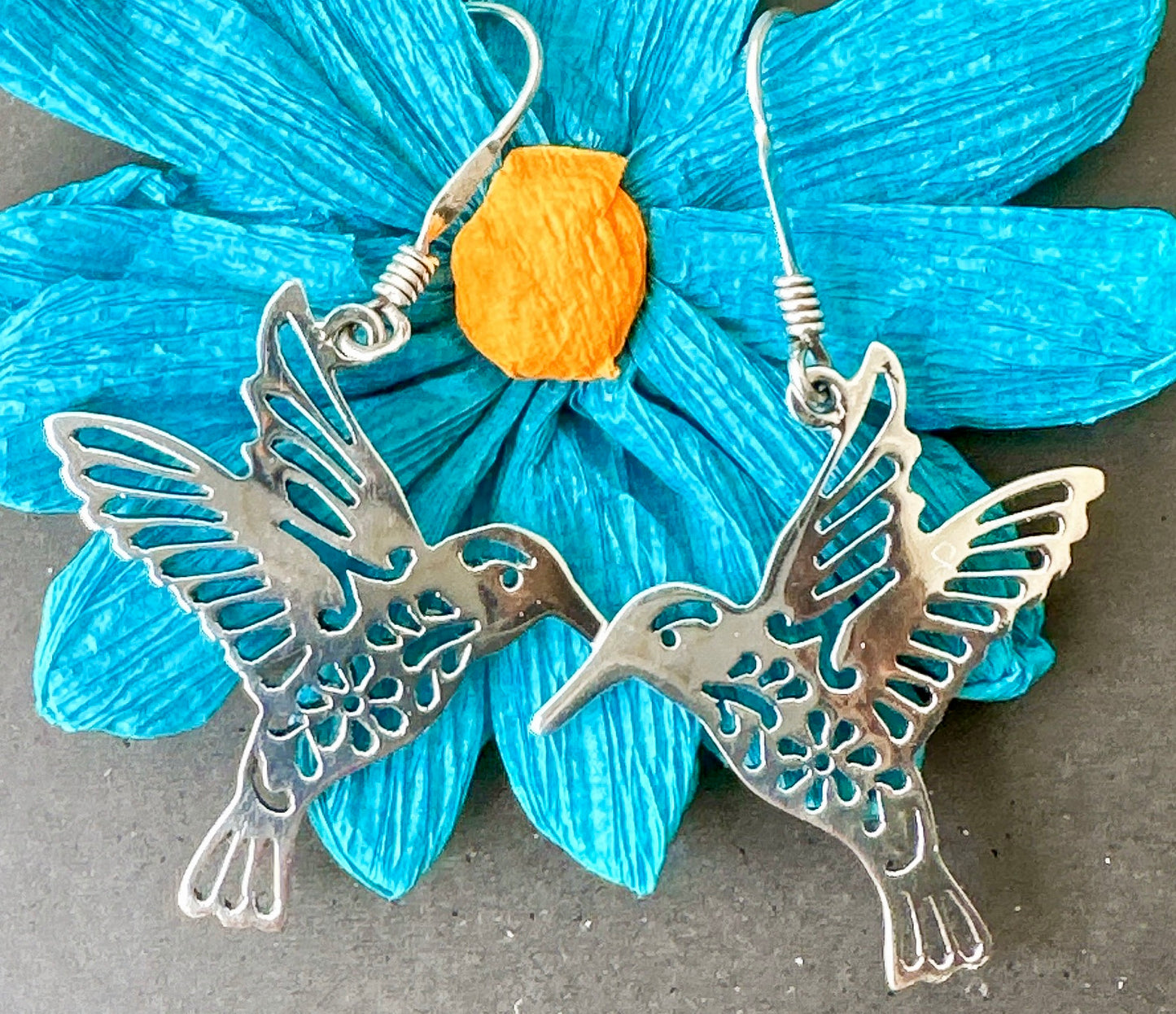 Sterling Silver Colibri Earrings