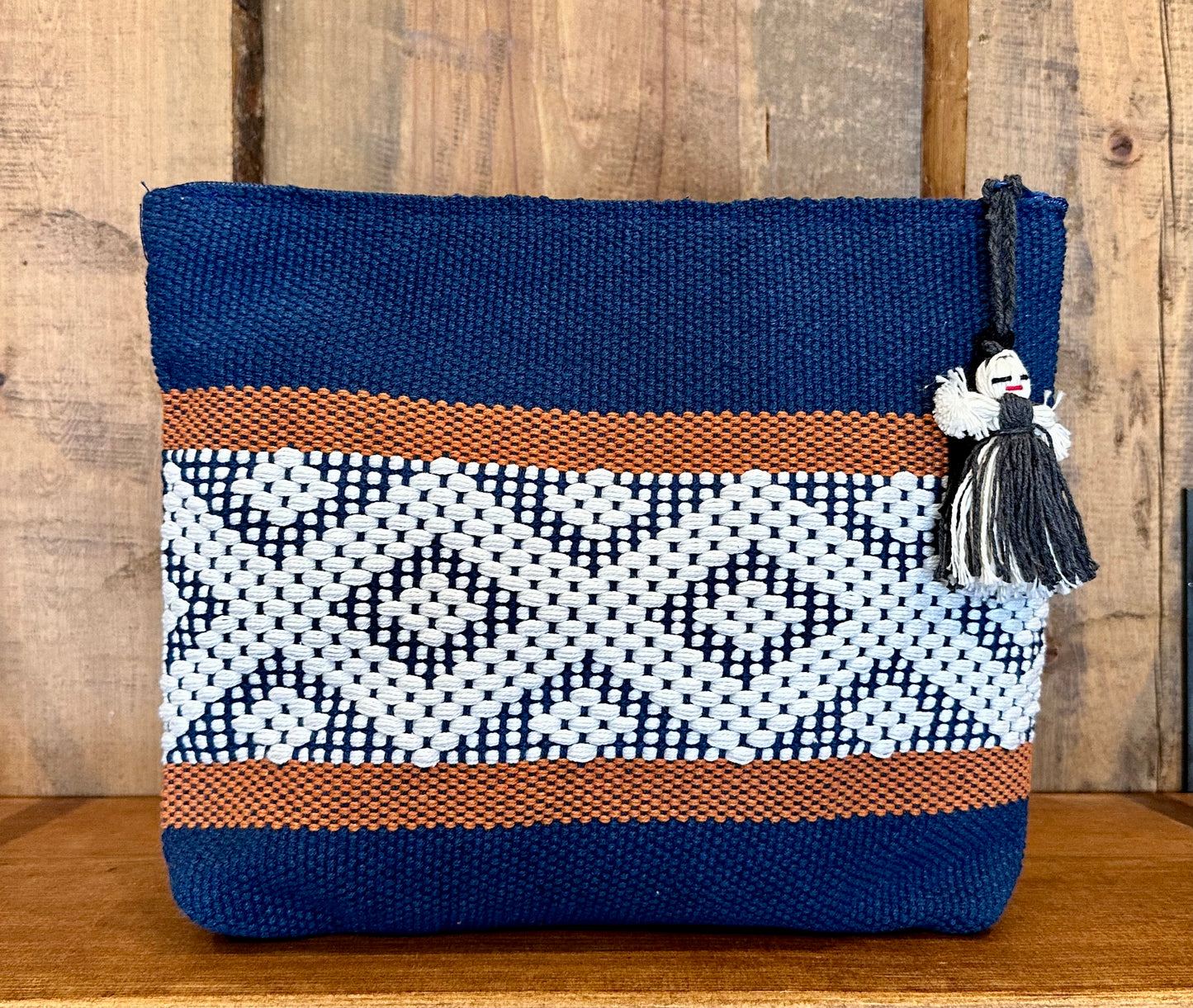 Ethnic Woven Large Cosmetic Bag