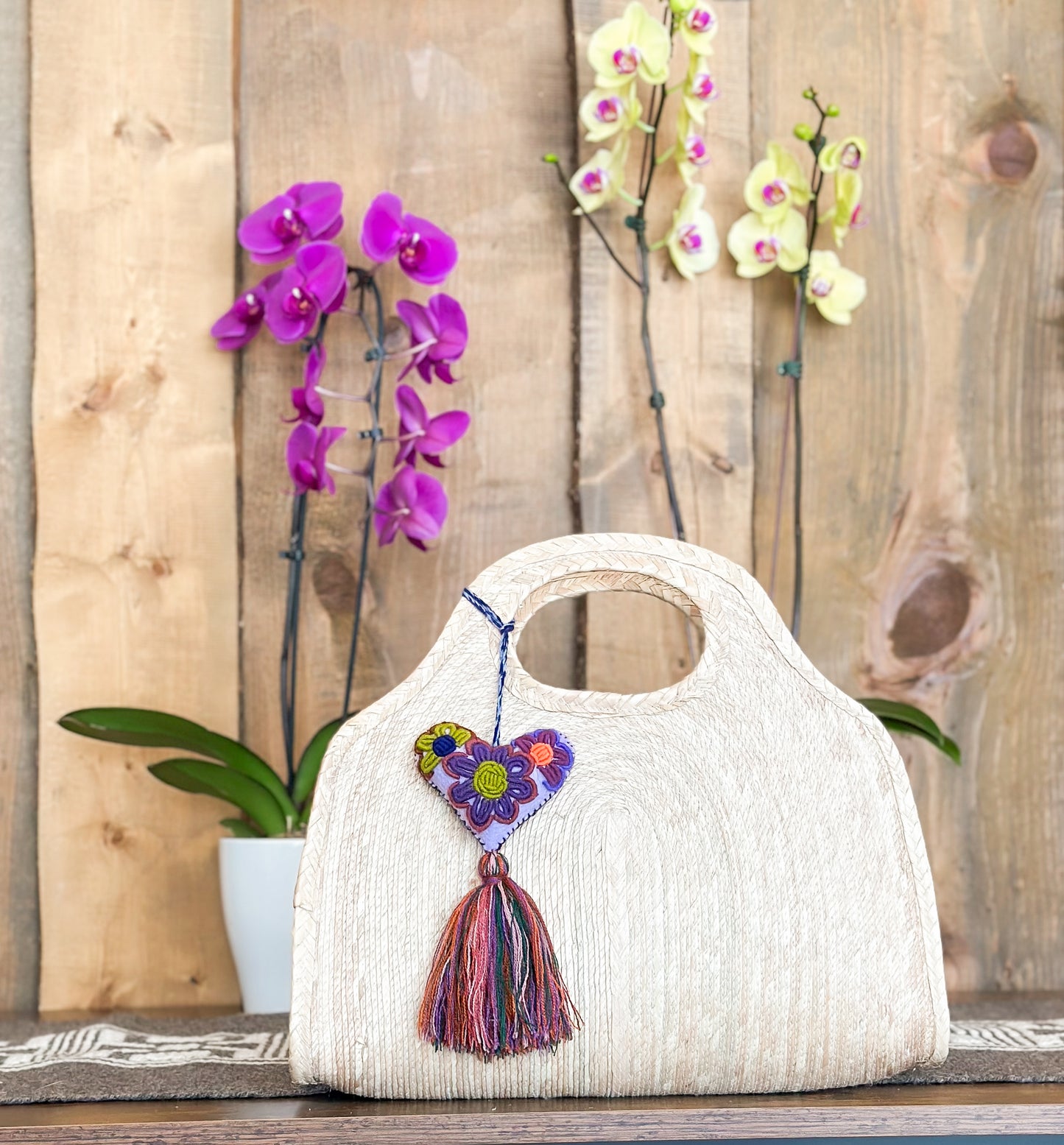 Weaved Natural Palm Bag