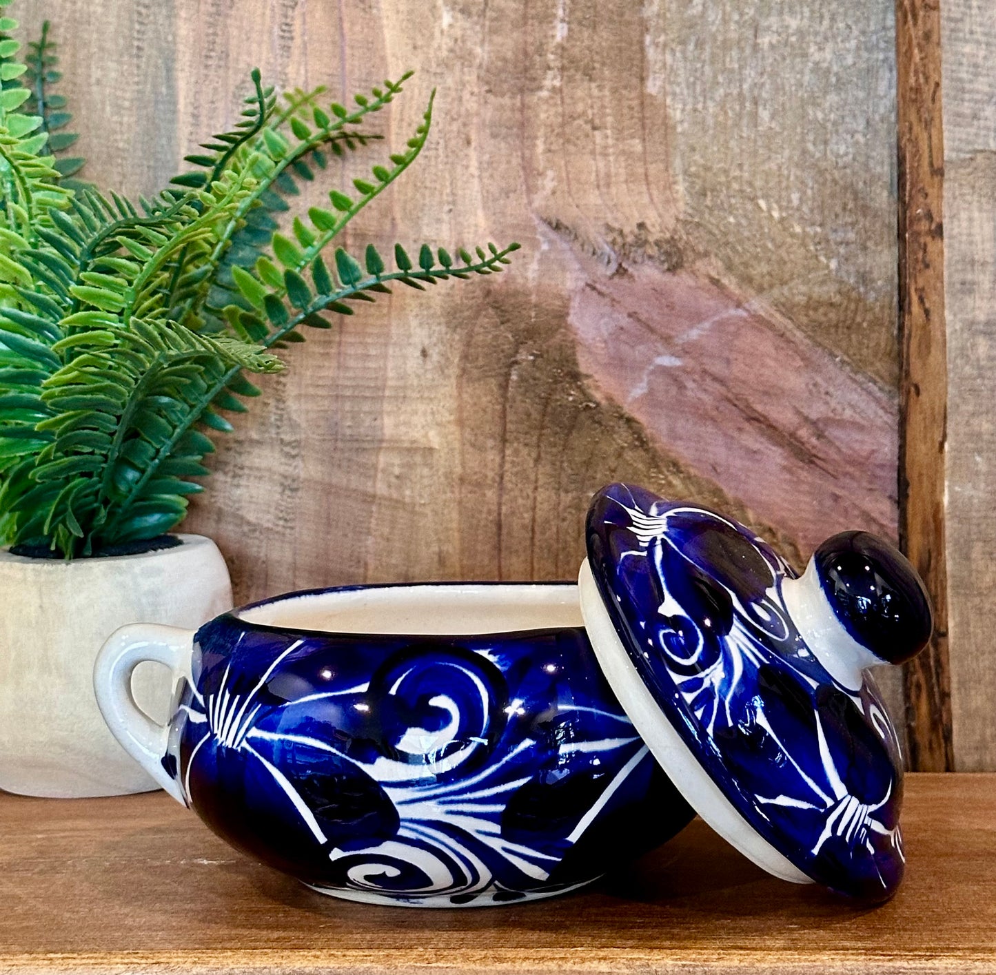 Mexican Talavera Sugar Bowl