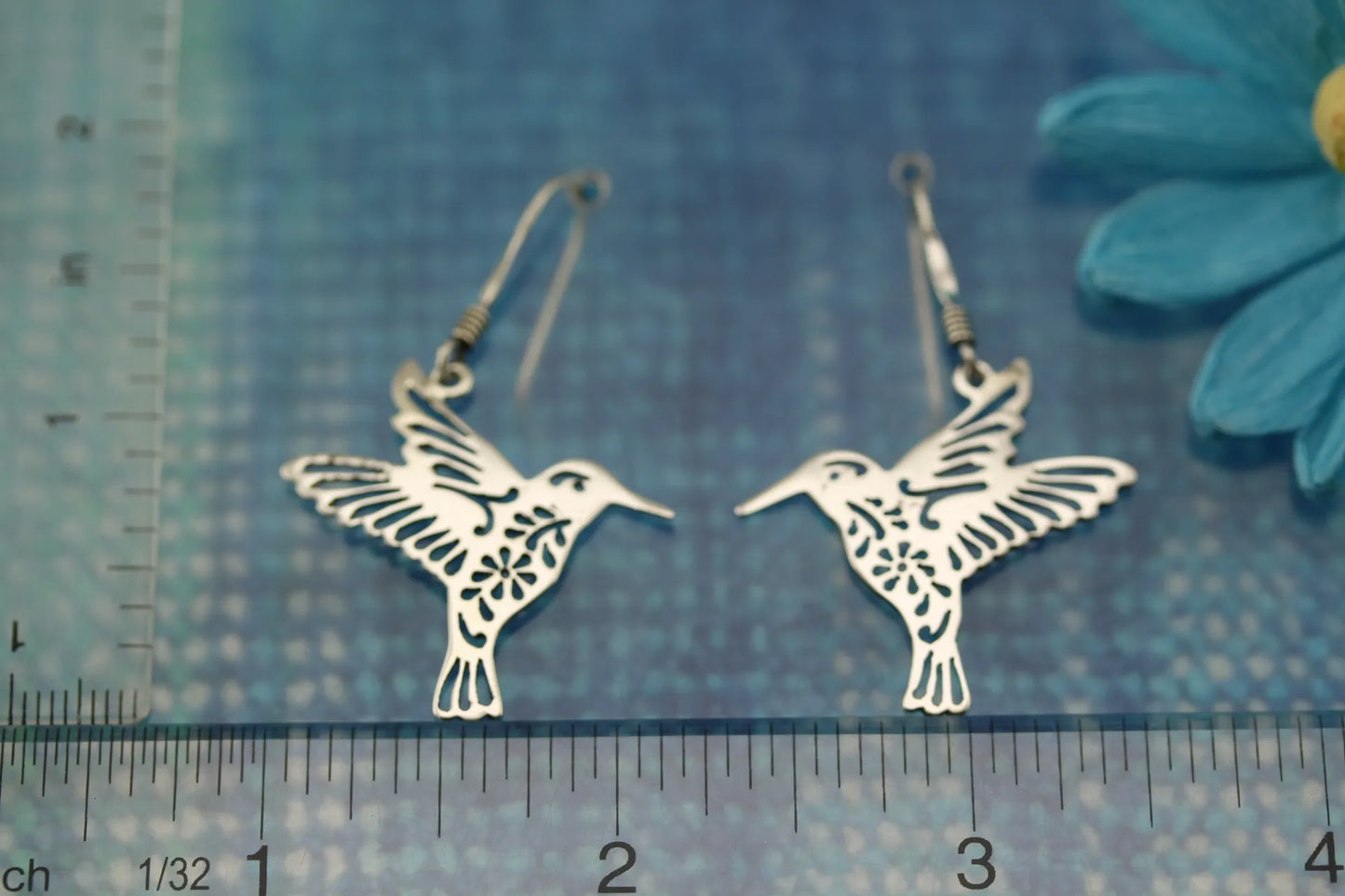 Sterling Silver Colibri Earrings