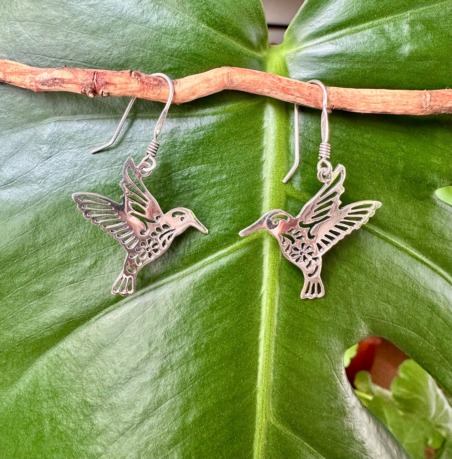 Sterling Silver Colibri Earrings